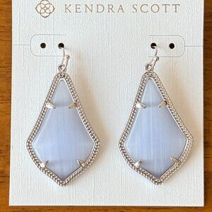 NWT: Kendra Scott Danielle Drop Earrings Slate Cat's Eye